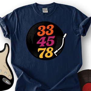 33-45-78 Record T-Shirt