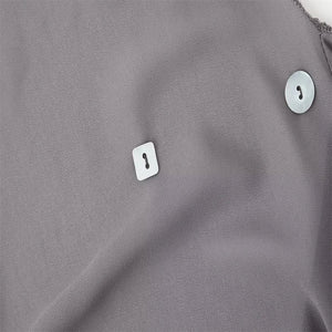 Backless Button Mini Dress