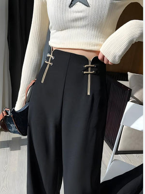 Casual High Waisted Pants