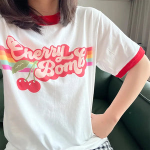 Cherry Bomb Ringer Tee
