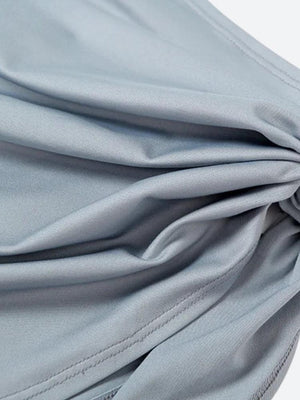 High Cut Swimsuit & Skirt Two Piece Set