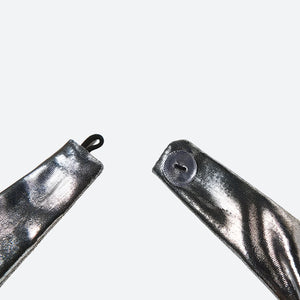 Metallic Halter Neck Mini Dress