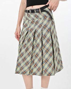 Good Manners Plaid Kilt Skirt