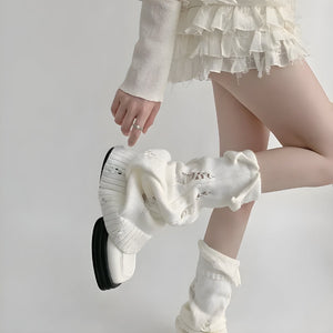 Y2K Grunge Knitted Leg Warmers