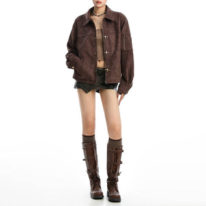 Burnt Sugar Suede Jacket