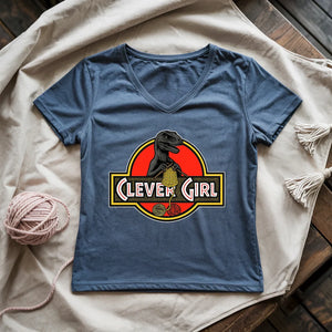 Clever Girl Lady V-neck
