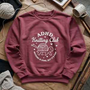 ADHD Knitting Club Sweatshirt
