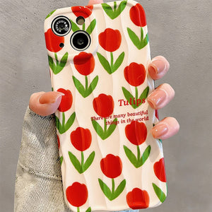 Red Tulips iPhone Case