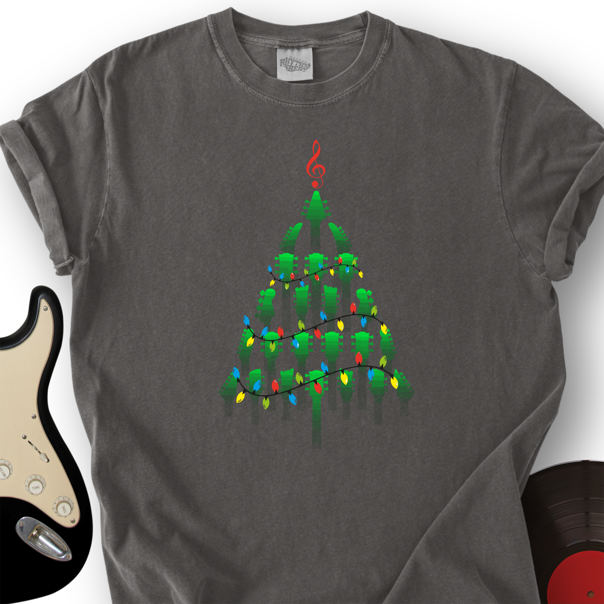 Guitar Christmas Tree T-Shirt