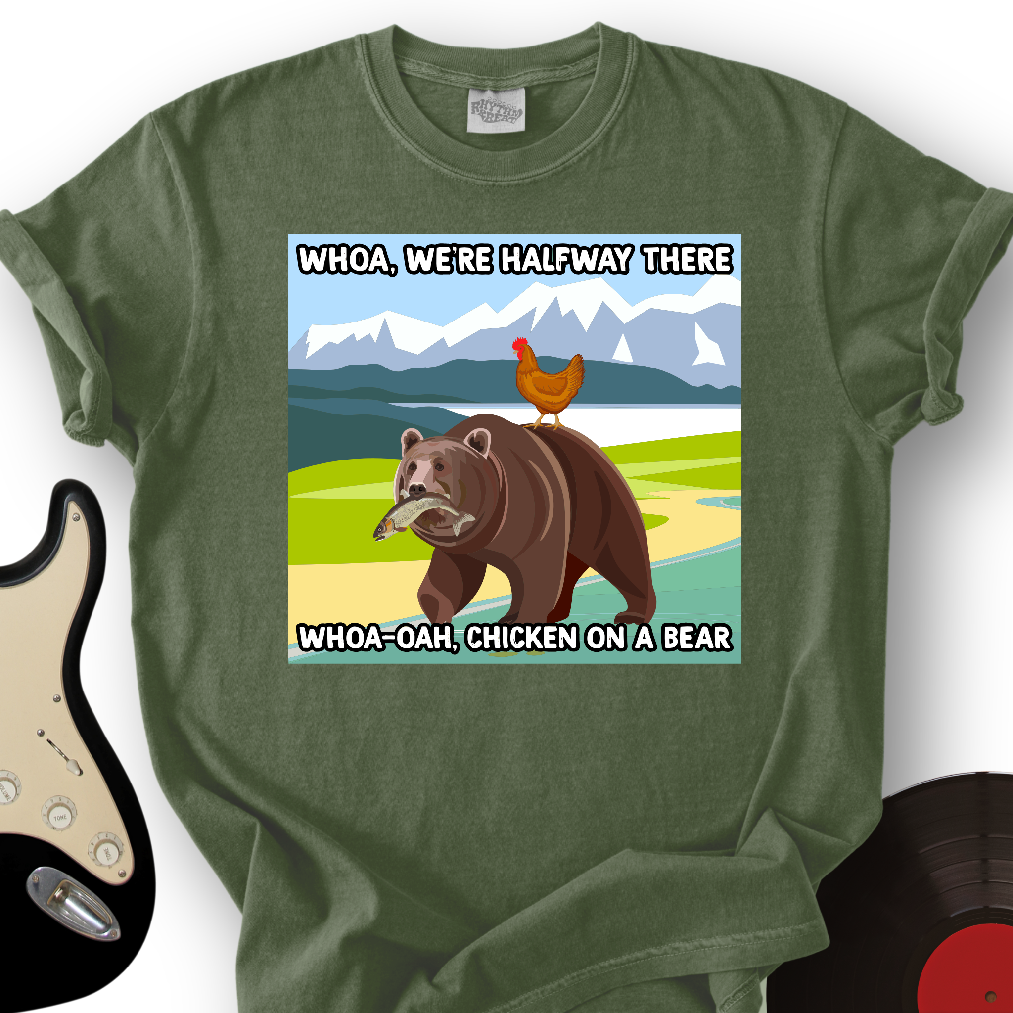 Chicken On A Bear T-Shirt