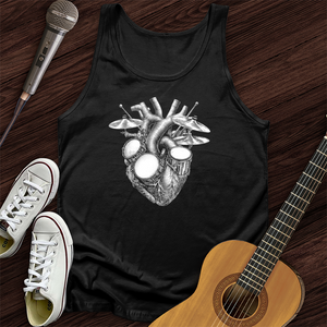 Drums Heart Unisex Tank Top
