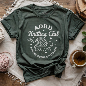 ADHD Knitting Club T-shirt
