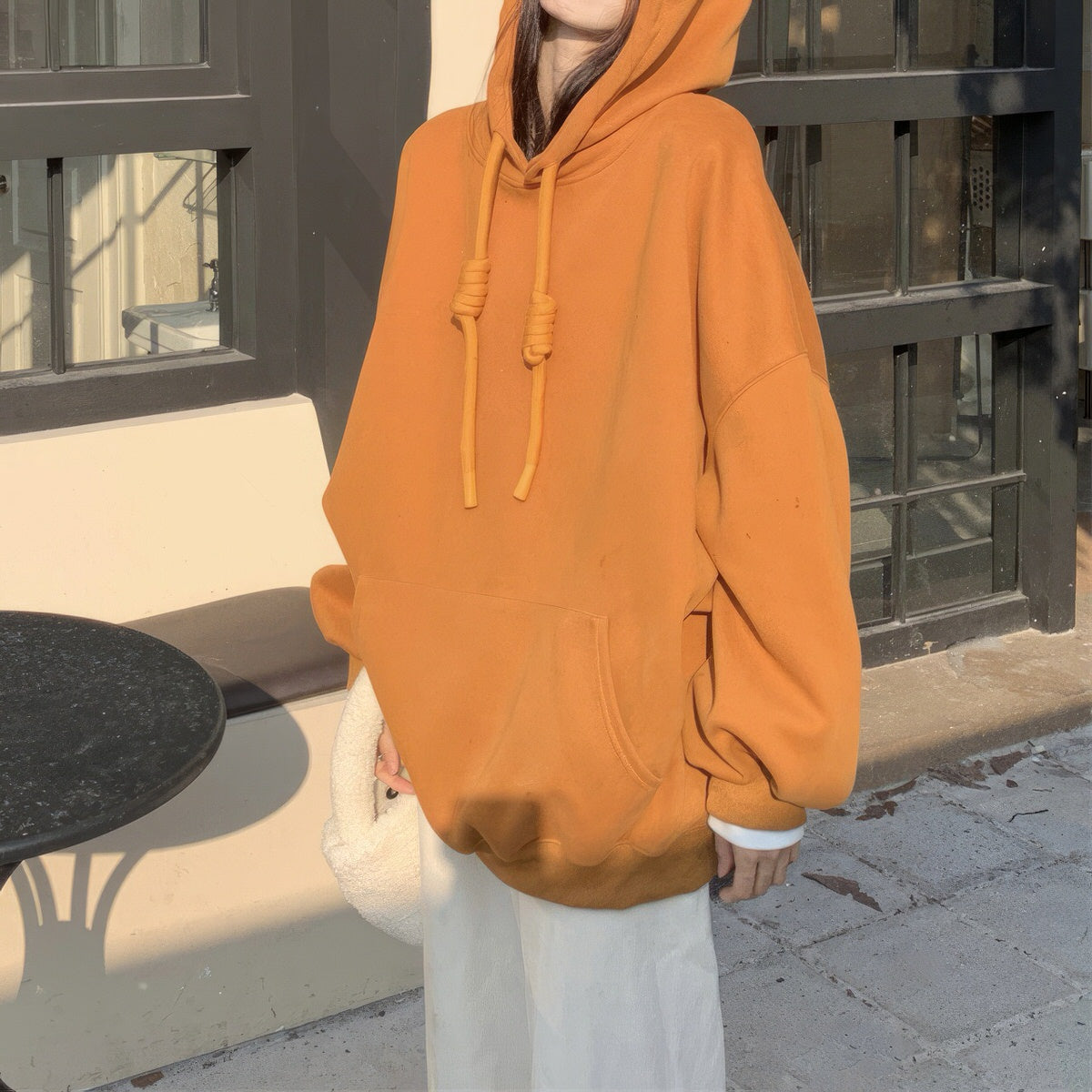 Casual Loose Fit Knot Hoodie