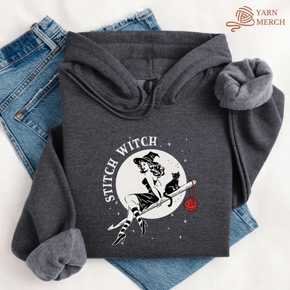 Crochet Stitch Witch Hoodie