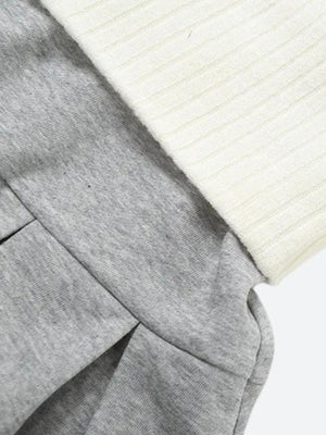 Cropped Hoodie & Mini Skirt Two Piece Set