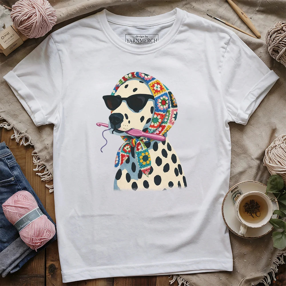 Granny Square Dalmatian T-shirt