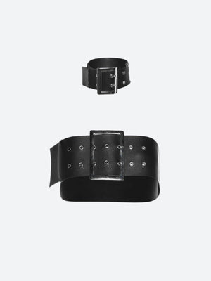 Grunge Belt Crop Top