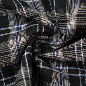 Grunge Plaid Asymmetric Mini Skirt