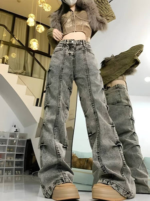 Grunge Wide Leg Jeans