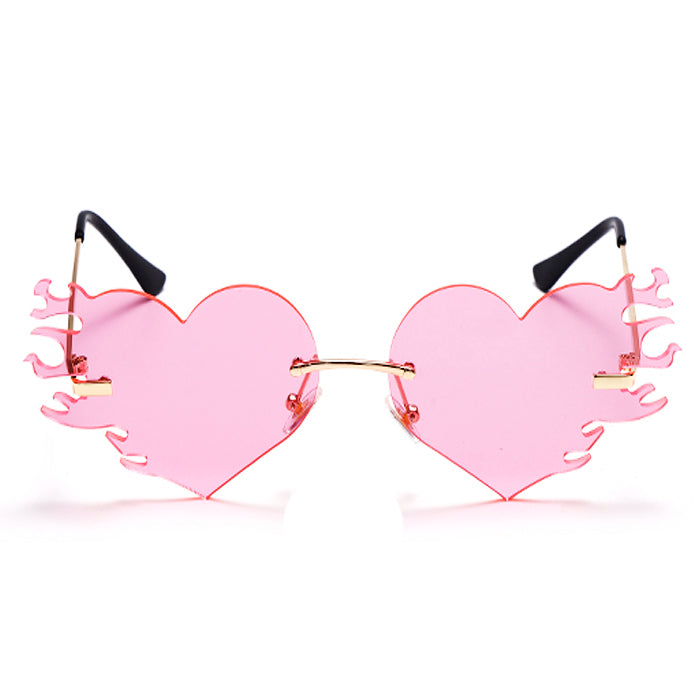 Heart Flame Glasses