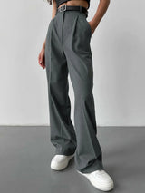 High Waisted Tailored Pants