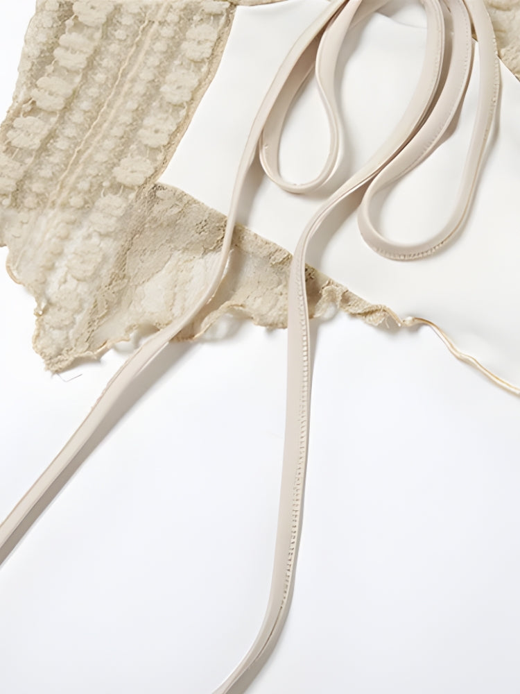 Lace Asymmetric Patchwork Top