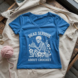 Serious About Crochet Lady V-neck