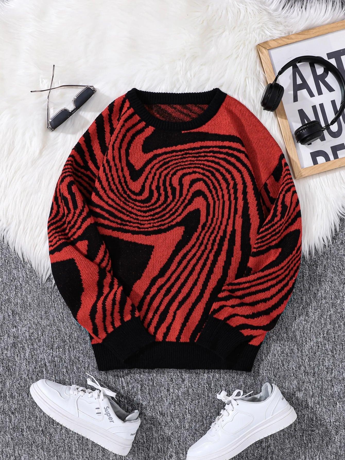 Spiral Pullover Sweater