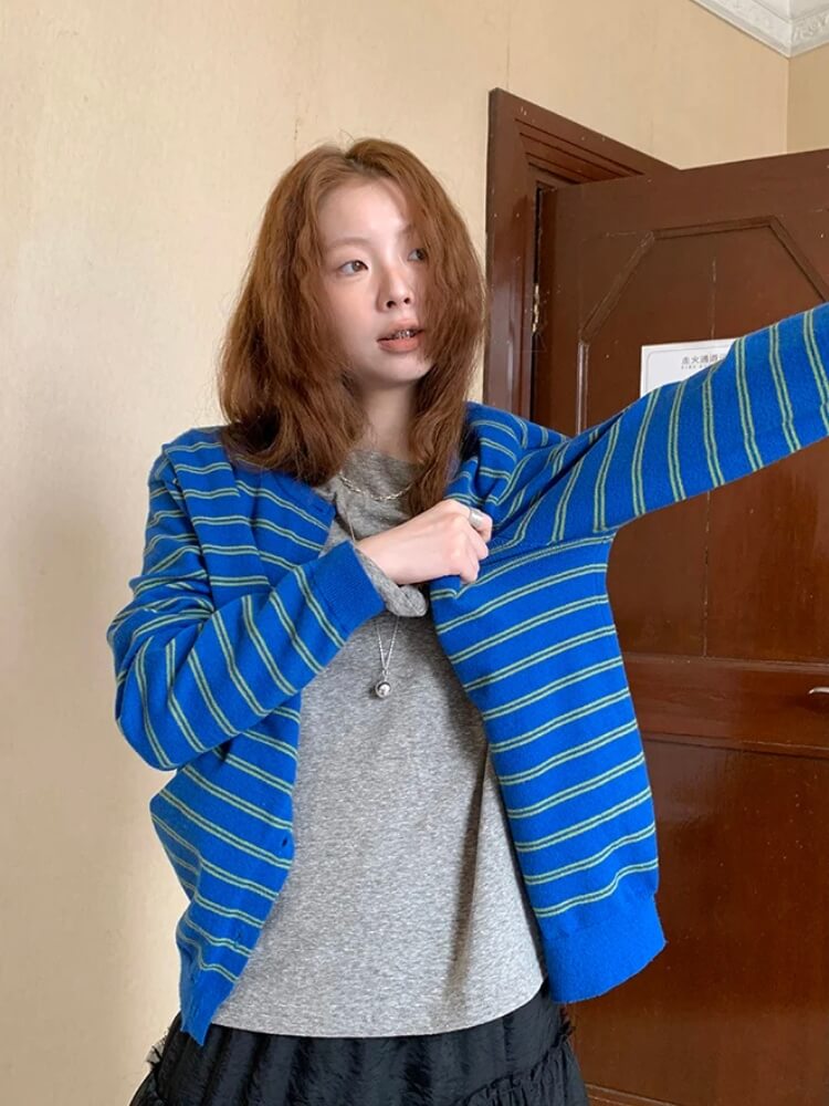 Striped Cardigan