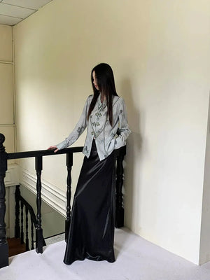 Vintage Floral Saddle Buckle Shirt