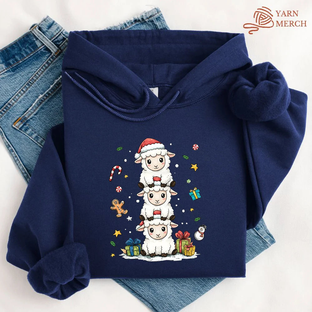Woolly Christmas Tower Hoodie