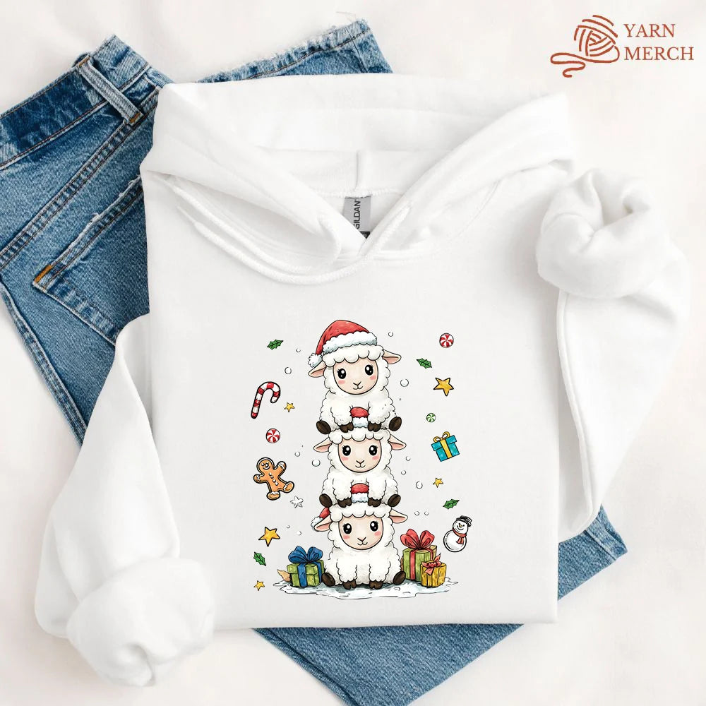 Woolly Christmas Tower Hoodie