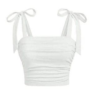 Soft Girl Bow Ties Top