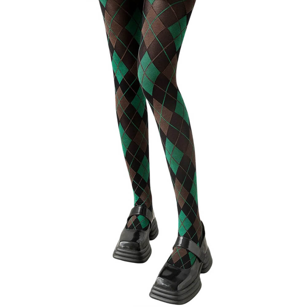 Library Crush Argyle Pattern Tights