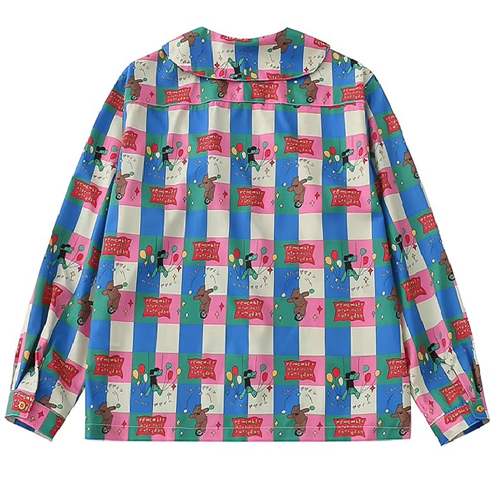 Circus Core Aesthetic Collar Shirt