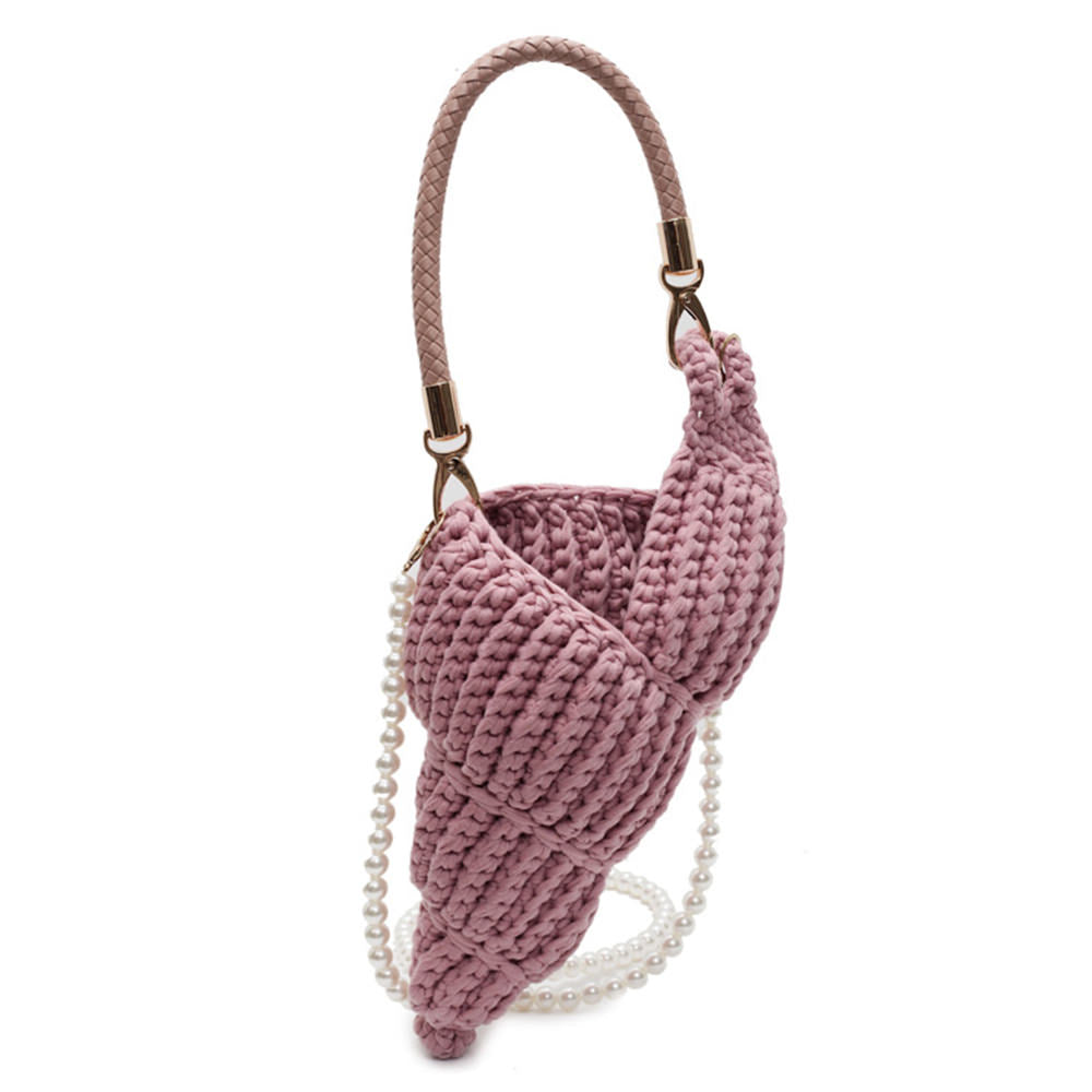 Conch Shell Knit Crochet Bag