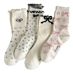 Coquette Style Bow Socks