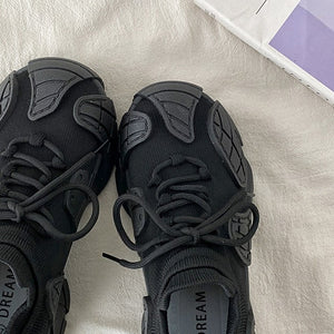 Future World Chunky Sneakers in Black