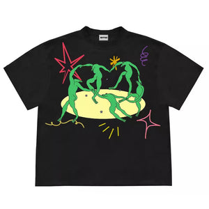 Dancing Aliens Graphic T-Shirt
