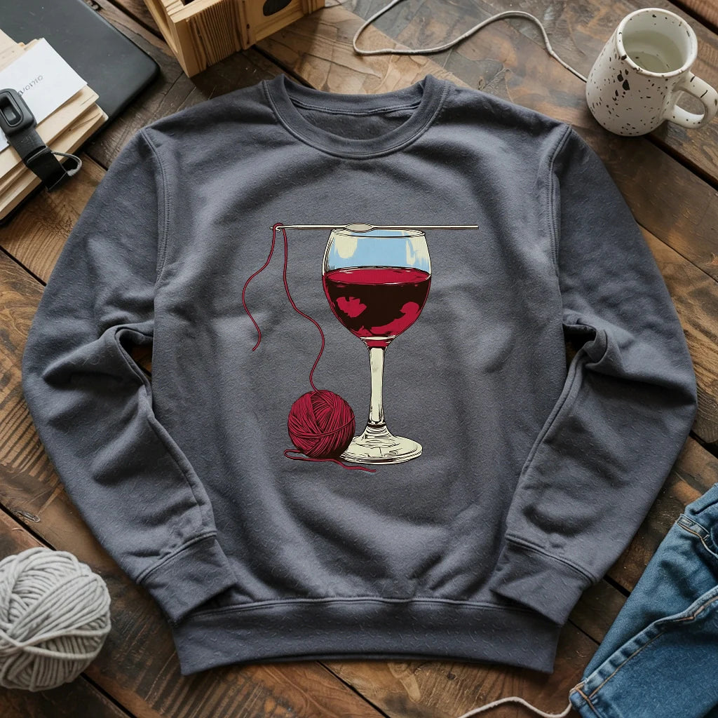 Wine And Yarn Sweatshirt