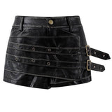 Rule Breakers Leather Micro Skirt