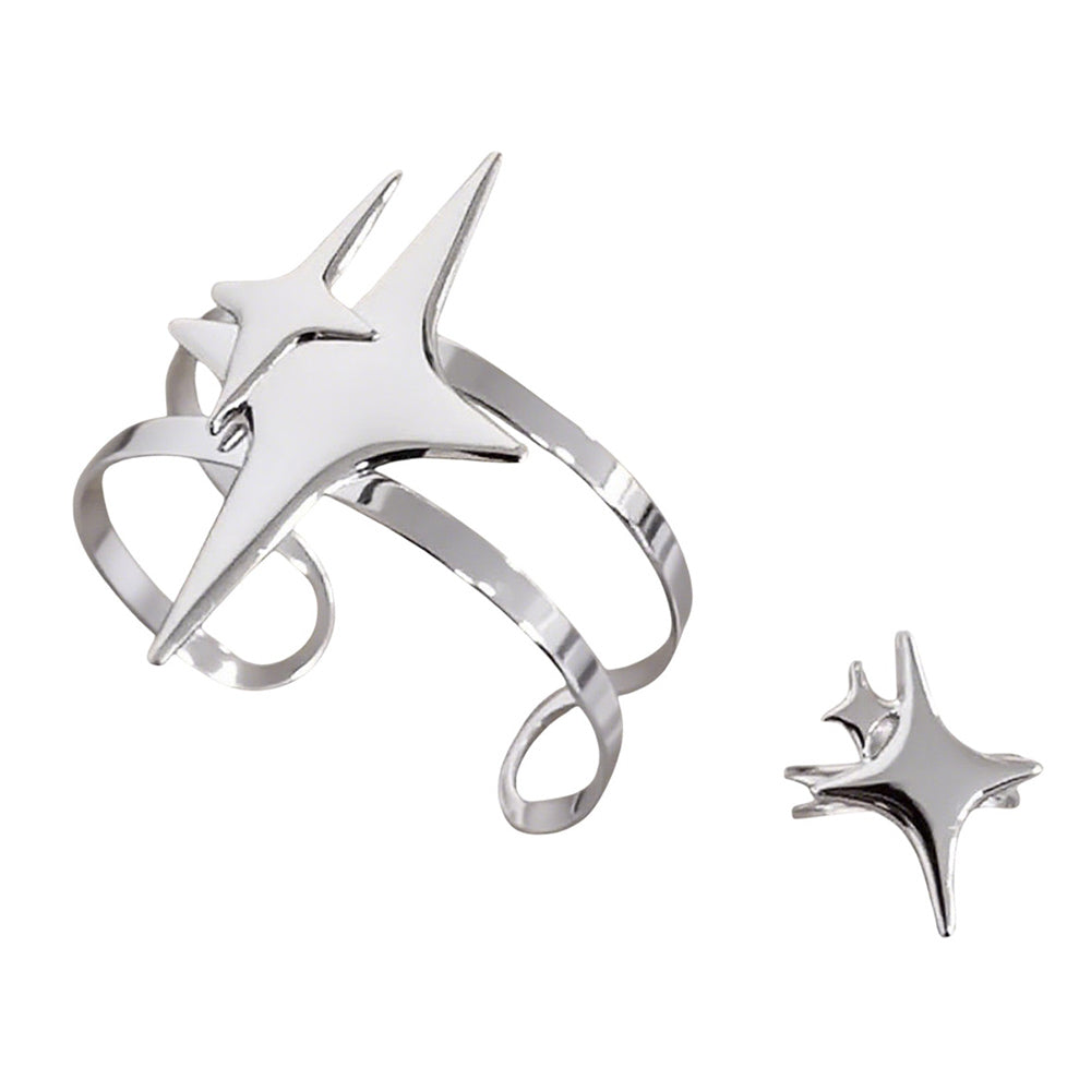 Double Star Ring & Bracelet Set