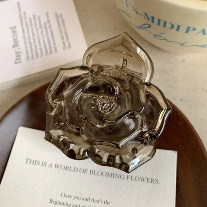 French Rose Hair Claw Clip