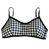 Gingham Picnic Ruffle Bra Top