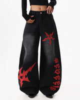 Dark Ritual Wide-Leg Jeans