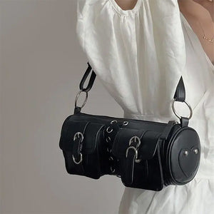 Grunge Lace Up Underarm Bag