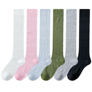 Softie Heart Thin Knee Socks