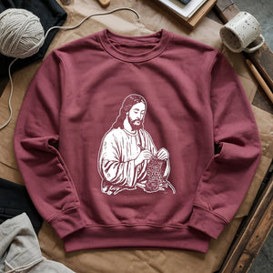 Jesus Crochet Sweatshirt