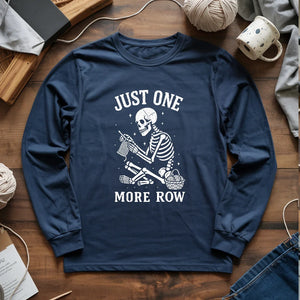 One More Row Skeleton Long Sleeve T-shirt