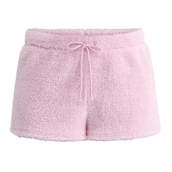 Pastel Fuzzy Mini Shorts